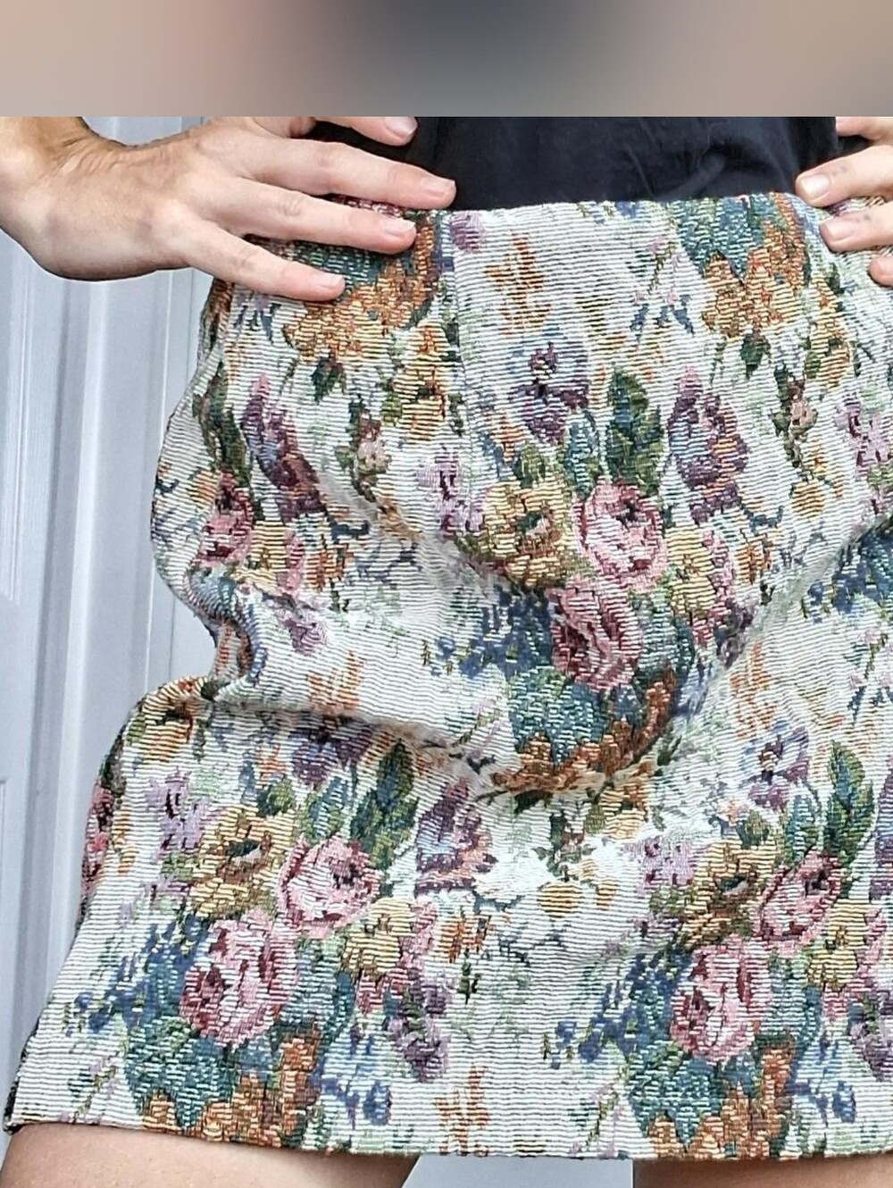 Wild Fable Floral Jacquard Mini Skirt - Multi
